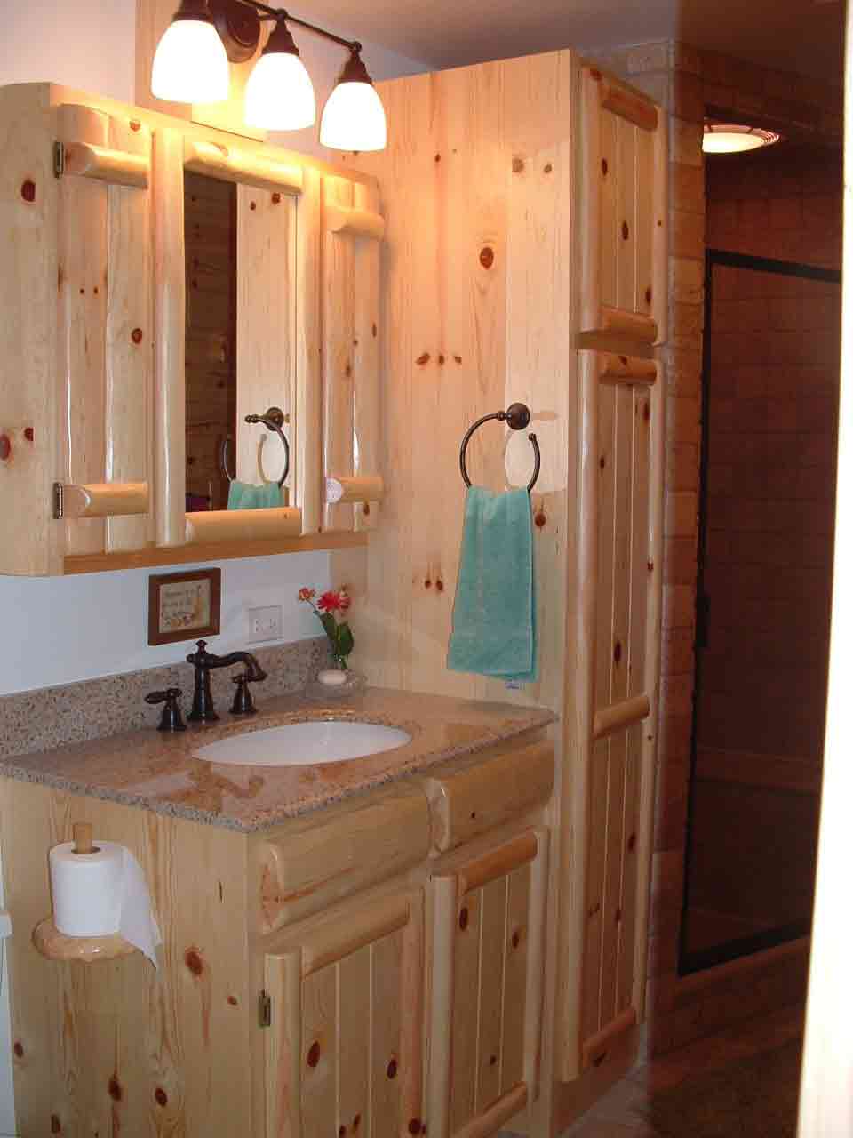 Knotty Pine Cabinets And Kitchens, Unfinished Pine Bathroom Vanity